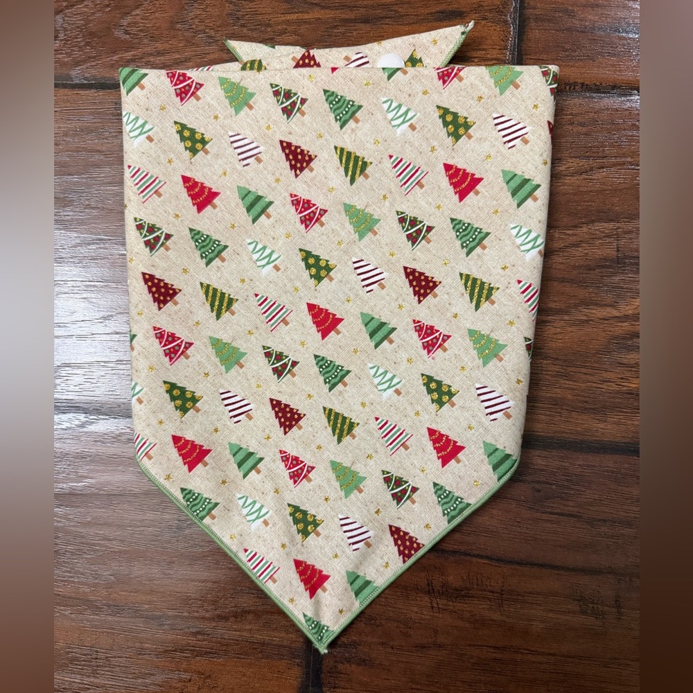 Christmas Tree Print Dog Bandana